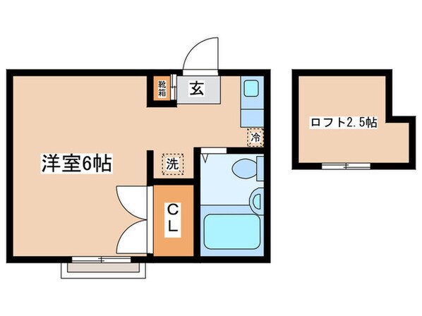 ブルーハイツの物件間取画像